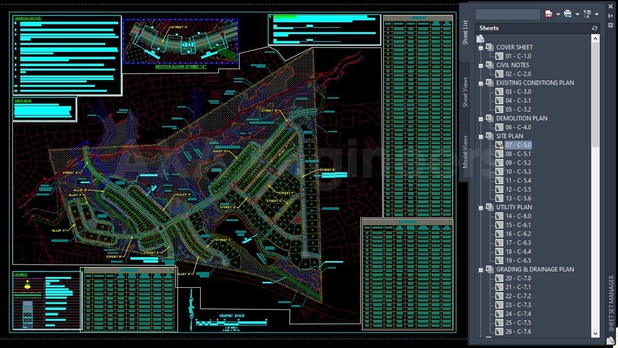 2. Sheet Set Manager Old Faison Development 1