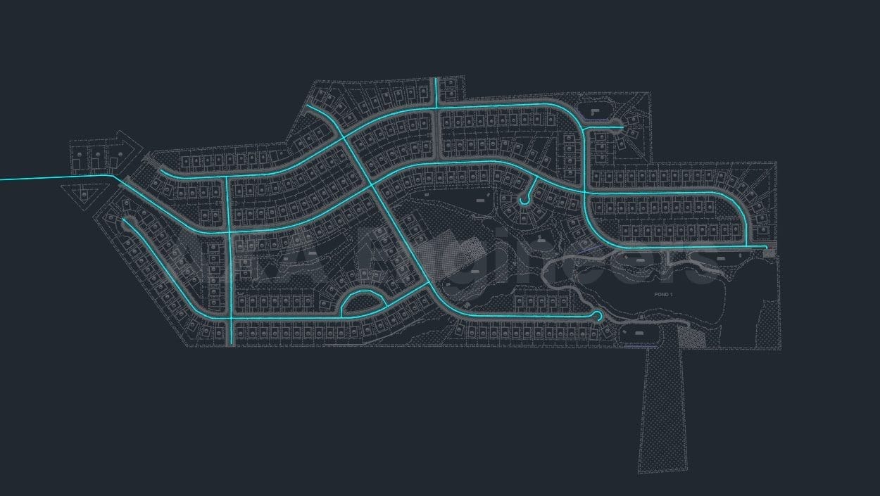 Vista Heights Overall Plan of Pressure network