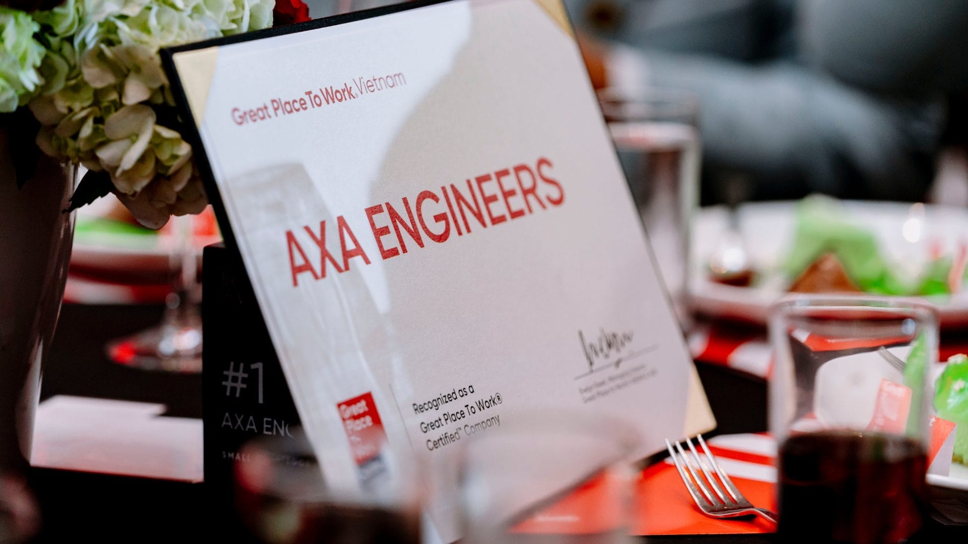 AXA Top 1 Best Workplaces 2025 certificated 1