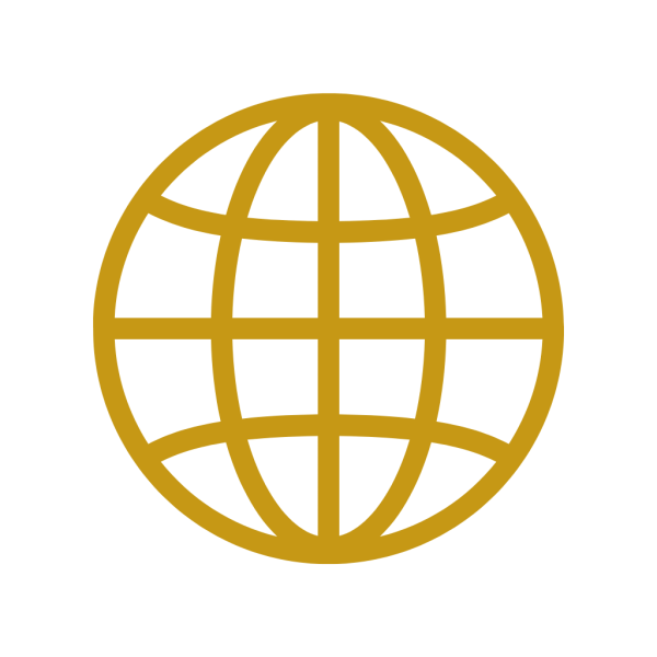 Civil Engineering Outsourcing A yellow globe icon with intersecting lines symbolizes civil engineering outsourcing and global connectivity on a light gray background.