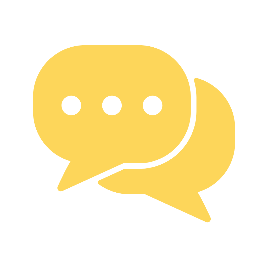 Civil Engineering Outsourcing Two yellow chat bubbles overlap on a light gray background; the front bubble with three dots represents civil engineering outsourcing.