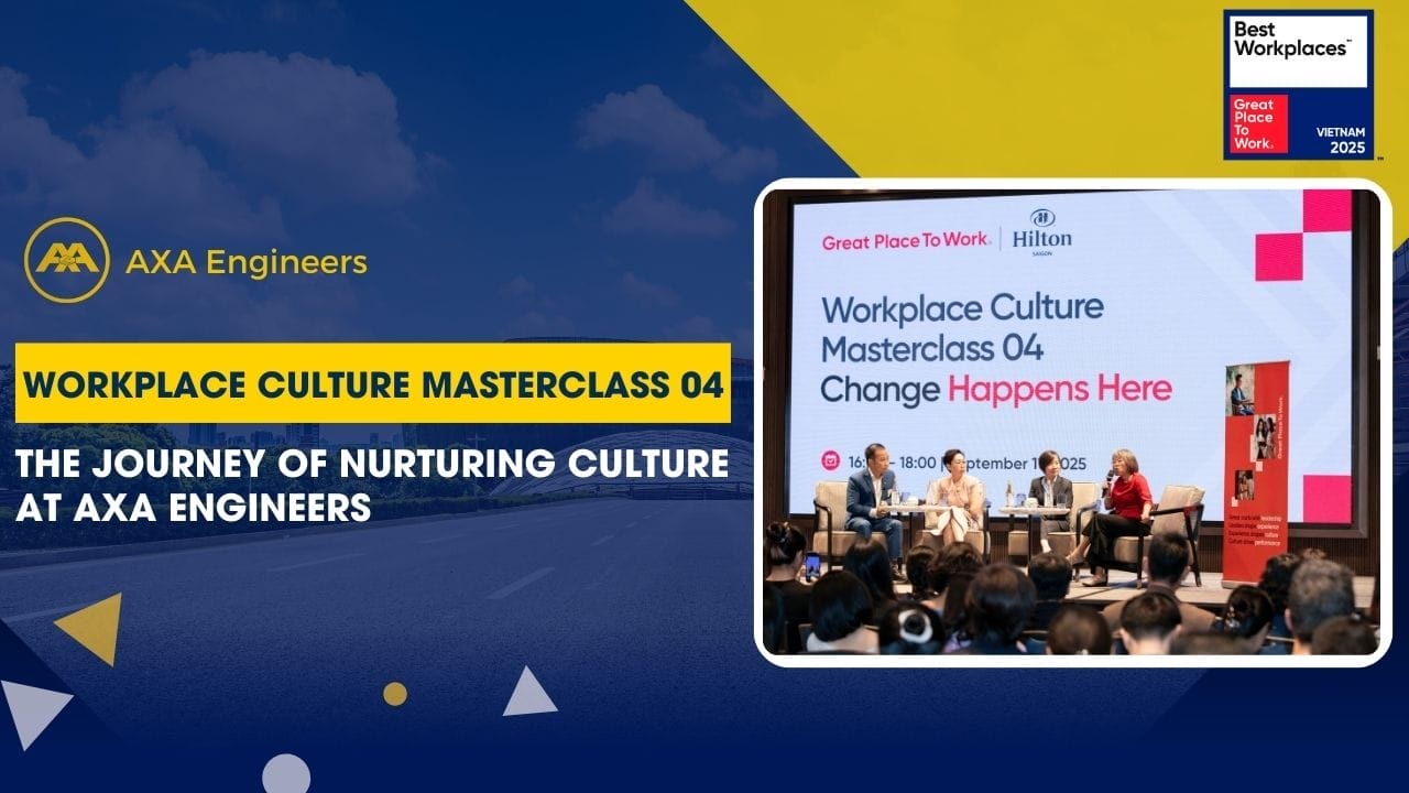 Civil Engineering Outsourcing A graphic for AXA Engineers’ Masterclass 04 on civil engineering outsourcing shows event info left, with a panel photo on the right.
